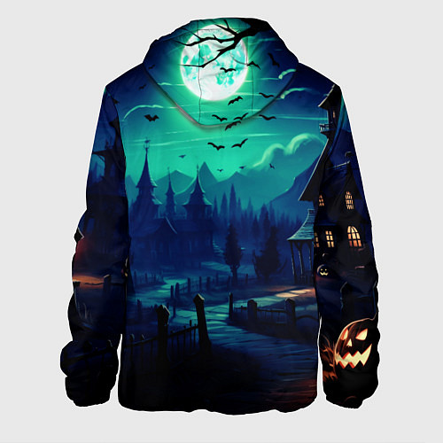 Мужская куртка Day of the Dead - Хэллоуин / 3D-Белый – фото 2
