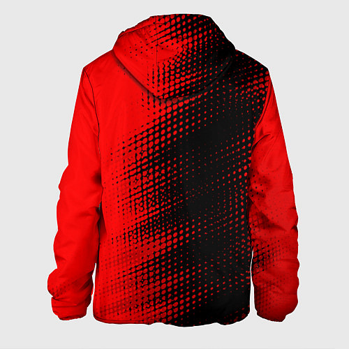 Мужская куртка Honda - red gradient по-вертикали / 3D-Черный – фото 2