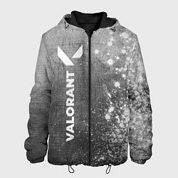 Куртка с капюшоном мужская Valorant - grey gradient по-вертикали, цвет: 3D-черный