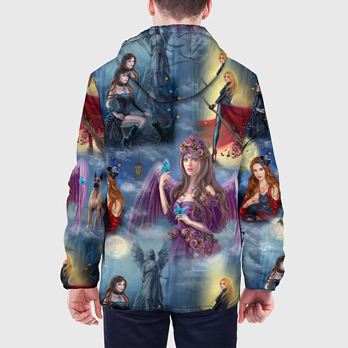 Мужская куртка Ведьмы и волшебницы / 3D-Черный – фото 4