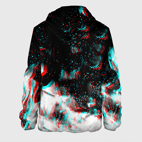 Мужская куртка Monster energy огонь глитч / 3D-Белый – фото 2