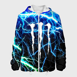 Куртка с капюшоном мужская Monster energy electro, цвет: 3D-белый