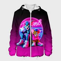 Мужская куртка Tom and Jerry - neon glow fantasy