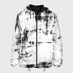 Куртка с капюшоном мужская Color black and white, цвет: 3D-черный