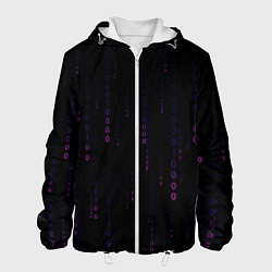 Куртка с капюшоном мужская Color black pink, цвет: 3D-белый