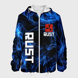Куртка с капюшоном мужская Rust молнии, цвет: 3D-белый