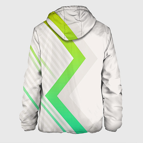 Мужская куртка Color white line green / 3D-Белый – фото 2