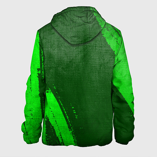 Мужская куртка Nine Inch Nails - green gradient вертикально / 3D-Черный – фото 2
