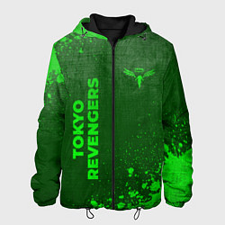 Мужская куртка Tokyo Revengers - green gradient вертикально
