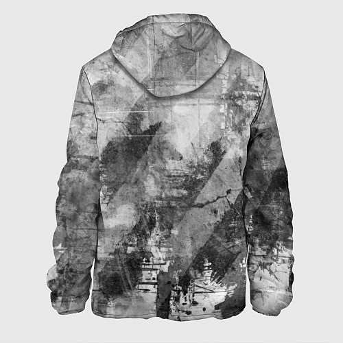 Мужская куртка Абстракция - atomic gray / 3D-Белый – фото 2