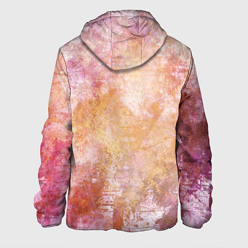 Мужская куртка Абстракция - atomic gold / 3D-Белый – фото 2