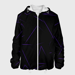 Куртка с капюшоном мужская Color purple line, цвет: 3D-белый