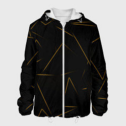 Куртка с капюшоном мужская Color yellow line, цвет: 3D-белый