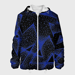 Куртка с капюшоном мужская Triangles with dots, цвет: 3D-белый