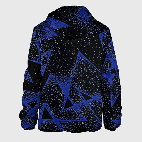 Мужская куртка Triangles with dots / 3D-Белый – фото 2