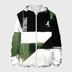 Мужская куртка Футбол на фоне брызг красок