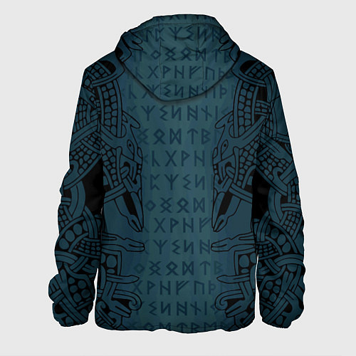 Мужская куртка Руны и скандинавская татуировка Одина / 3D-Белый – фото 2