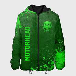 Мужская куртка Motorhead - green gradient вертикально