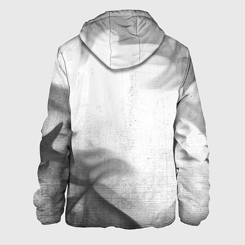Мужская куртка Watch Dogs - white gradient вертикально / 3D-Черный – фото 2