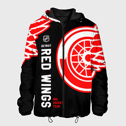 Куртка с капюшоном мужская Detroit Red Wings team, цвет: 3D-черный