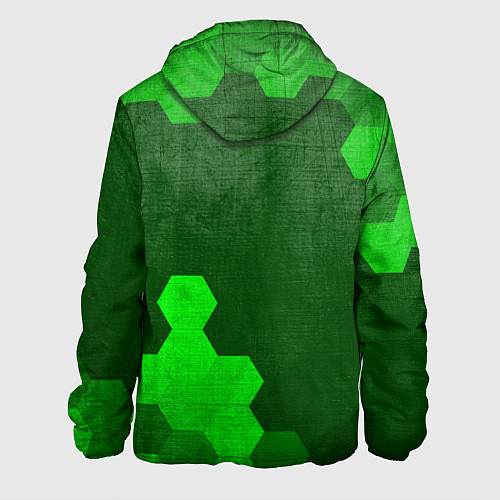 Мужская куртка Honda - green gradient вертикально / 3D-Черный – фото 2