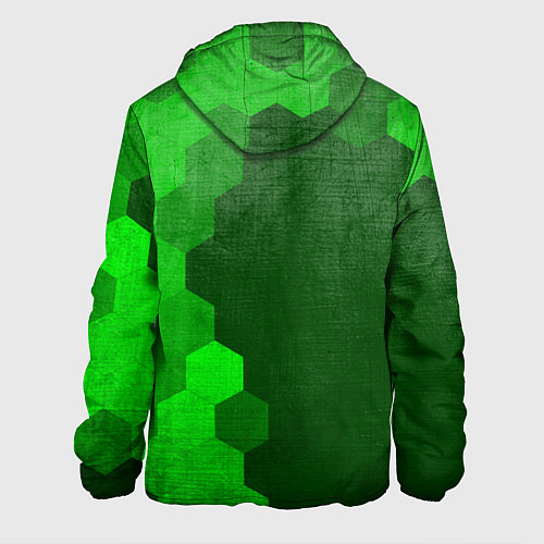 Мужская куртка Opel - green gradient по-вертикали / 3D-Черный – фото 2