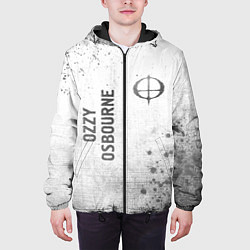 Куртка с капюшоном мужская Ozzy Osbourne - white gradient вертикально, цвет: 3D-черный — фото 2