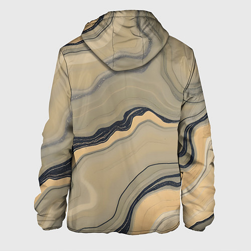Мужская куртка Песочный мрамор / 3D-Белый – фото 2