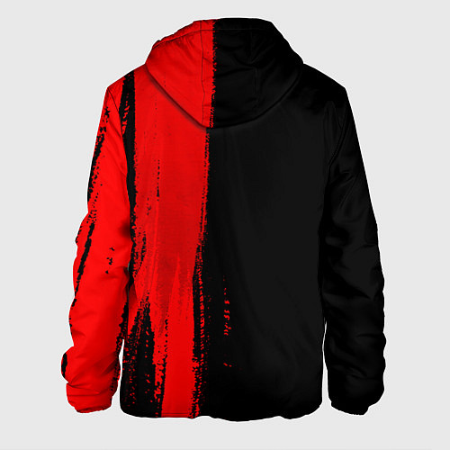 Мужская куртка Deftones - red gradient по-вертикали / 3D-Черный – фото 2