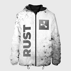 Куртка с капюшоном мужская Rust - white gradient вертикально, цвет: 3D-черный