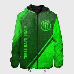 Мужская куртка Three Days Grace - green gradient вертикально