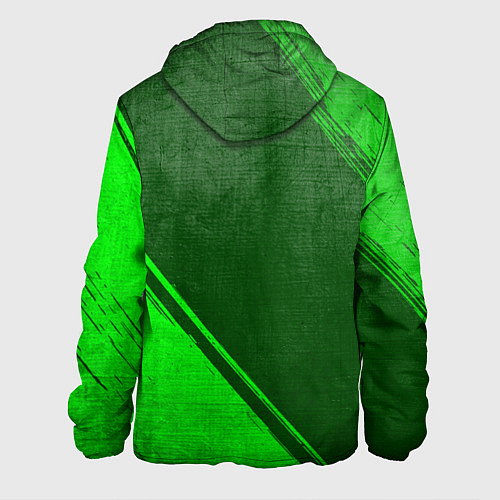 Мужская куртка Three Days Grace - green gradient вертикально / 3D-Черный – фото 2