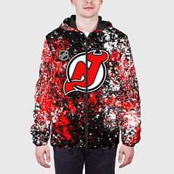 Куртка с капюшоном мужская New Jersey Devils NHL black, цвет: 3D-черный — фото 2