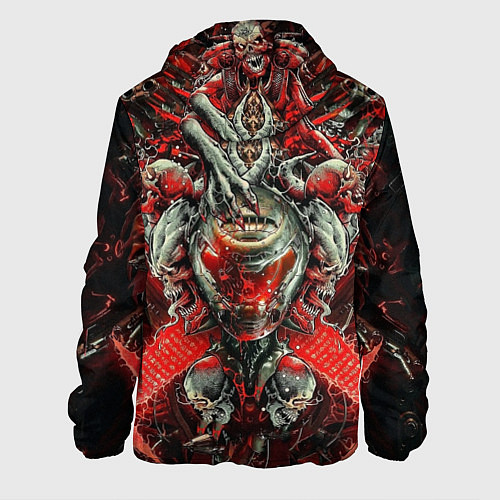 Мужская куртка Doom постер к игре / 3D-Белый – фото 2