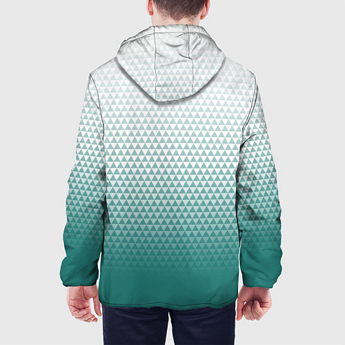 Мужская куртка Анахайм Дакс - зеленая геометрия / 3D-Черный – фото 4