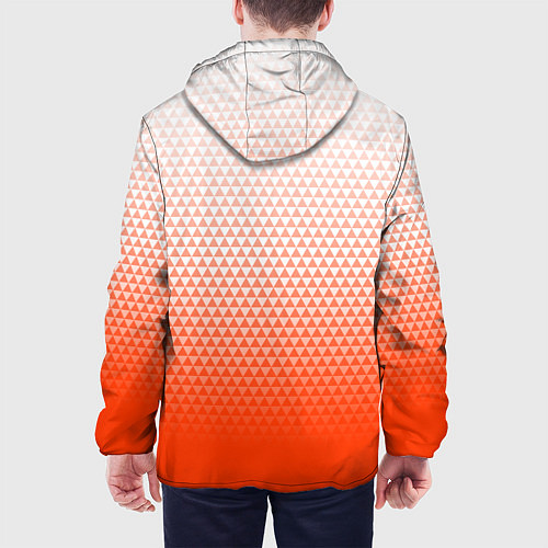 Мужская куртка Анахайм Дакс - оранжевая геометрия / 3D-Черный – фото 4