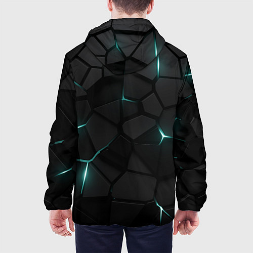 Мужская куртка Анахайм Дакс - плиты с подсветкой / 3D-Черный – фото 4