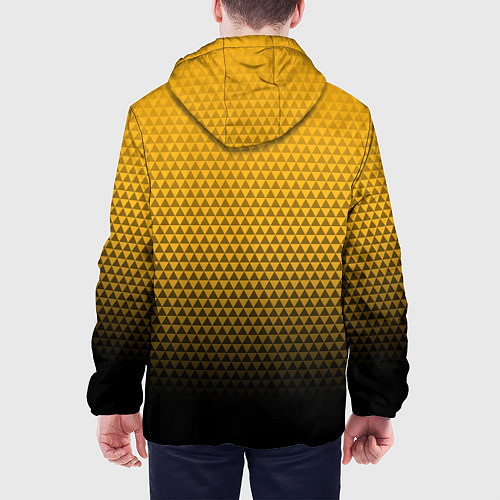 Мужская куртка Бостон Брюинз - геометрический градиент / 3D-Черный – фото 4