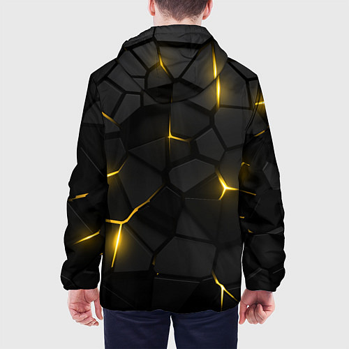 Мужская куртка Бостон Брюинз - плиты с подсветкой / 3D-Черный – фото 4
