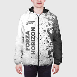 Куртка с капюшоном мужская Forza Horizon - white gradient по-вертикали, цвет: 3D-черный — фото 2