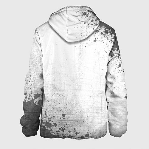 Мужская куртка Fall Out Boy - white gradient вертикально / 3D-Черный – фото 2