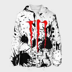Куртка с капюшоном мужская Monster energy краски, цвет: 3D-белый