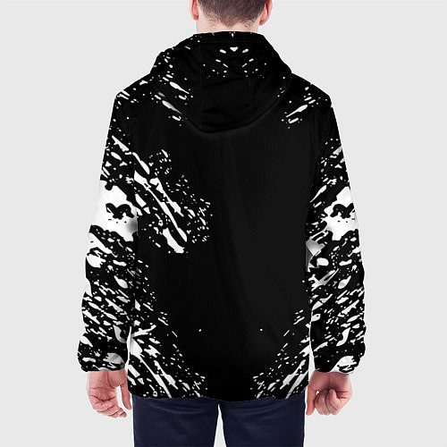 Мужская куртка Monster energy white splash / 3D-Черный – фото 4