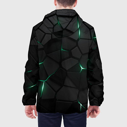 Мужская куртка Миннесота Уайлд - плиты с подсветкой / 3D-Черный – фото 4