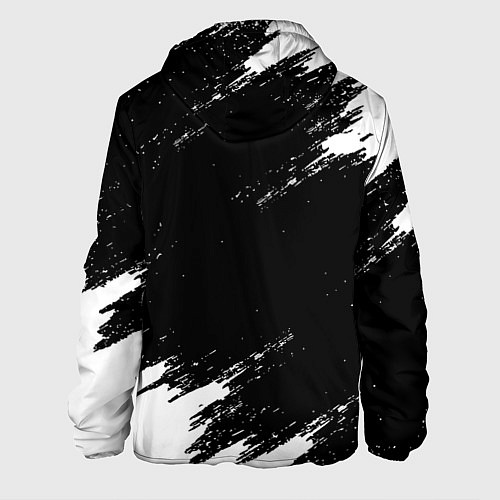 Мужская куртка Monster energy краски штрихи белые / 3D-Белый – фото 2