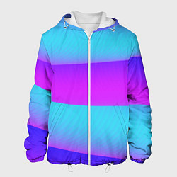 Куртка с капюшоном мужская Неоновый прилив, цвет: 3D-белый