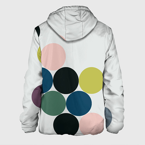 Мужская куртка Кластер чил - абстракция / 3D-Белый – фото 2