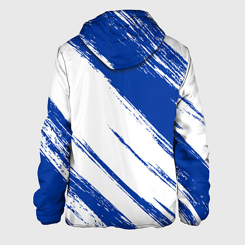 Мужская куртка Клипперс - синяя краска / 3D-Белый – фото 2