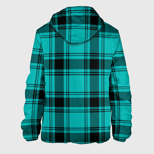 Мужская куртка Checkered blue / 3D-Белый – фото 2