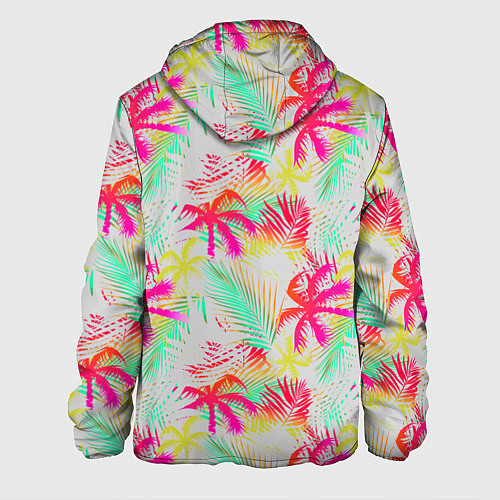 Мужская куртка Palm yellow pink / 3D-Белый – фото 2
